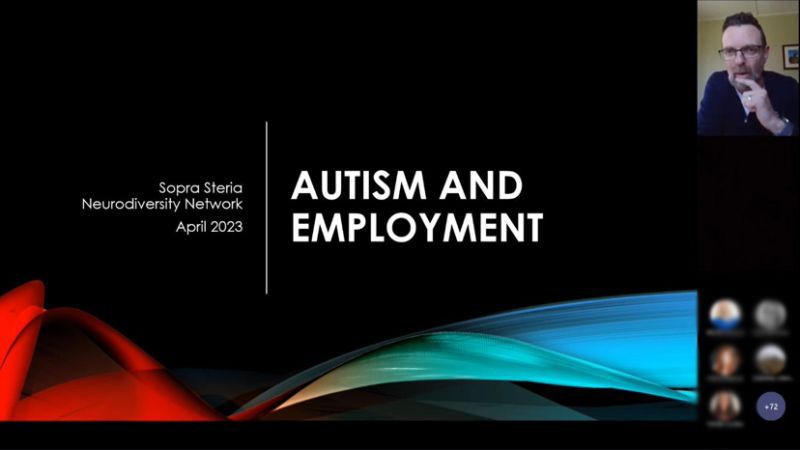 Screenshot of Nick's presentation opening slide