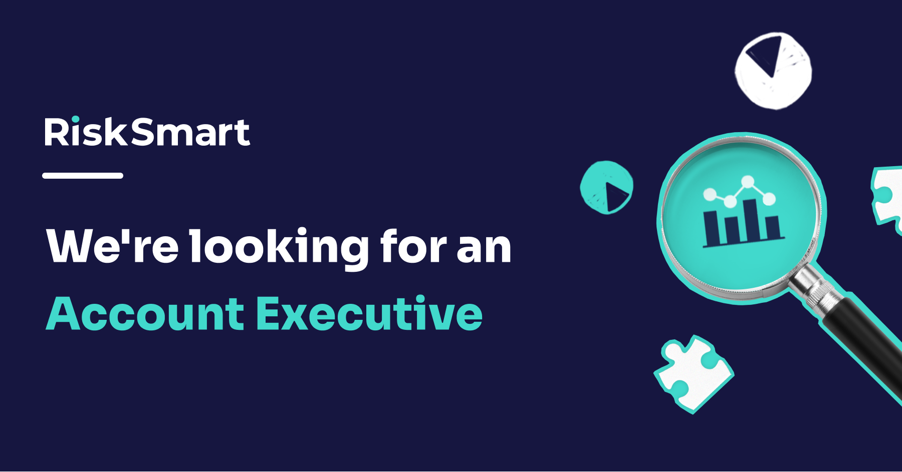 Featured image with the RiskSmart logo and the text "We're looking for an Account Executive".